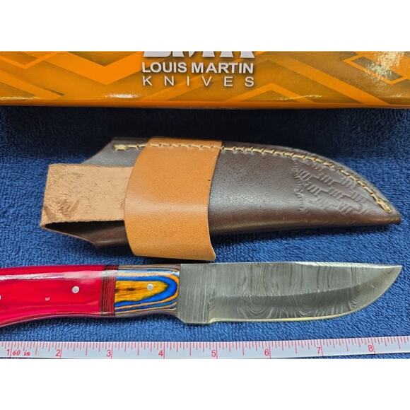 Hunting Bowie Knife 9 Inch Custom Made Forged Damascus Blade LMK Knives #7515 - Picture 7 of 9